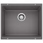 Blanco Precis 21" Single Bowl Kitchen Sink in Cinder, , large