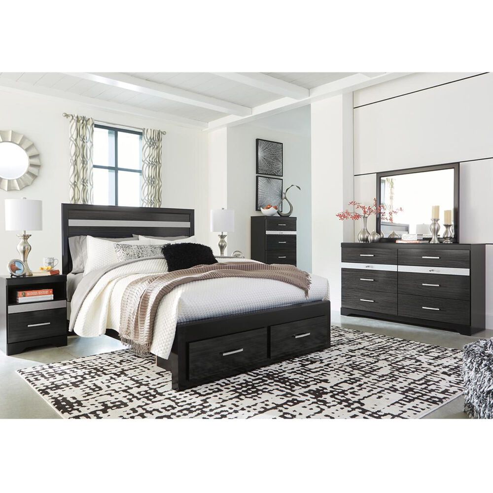 Signature Design by Ashley Starberry 5 Drawer Standard Chest in Black, , large