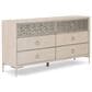 Furniture of America Bashford 6-Drawer Dresser in Natural Oak, , large