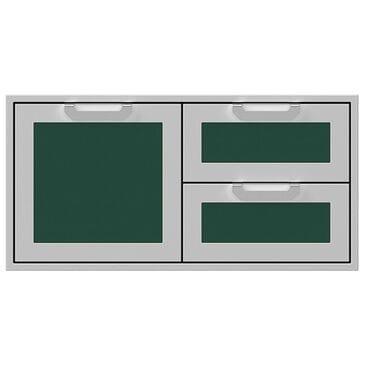 Hestan 42" Double Drawer and Storage in Grove, , large
