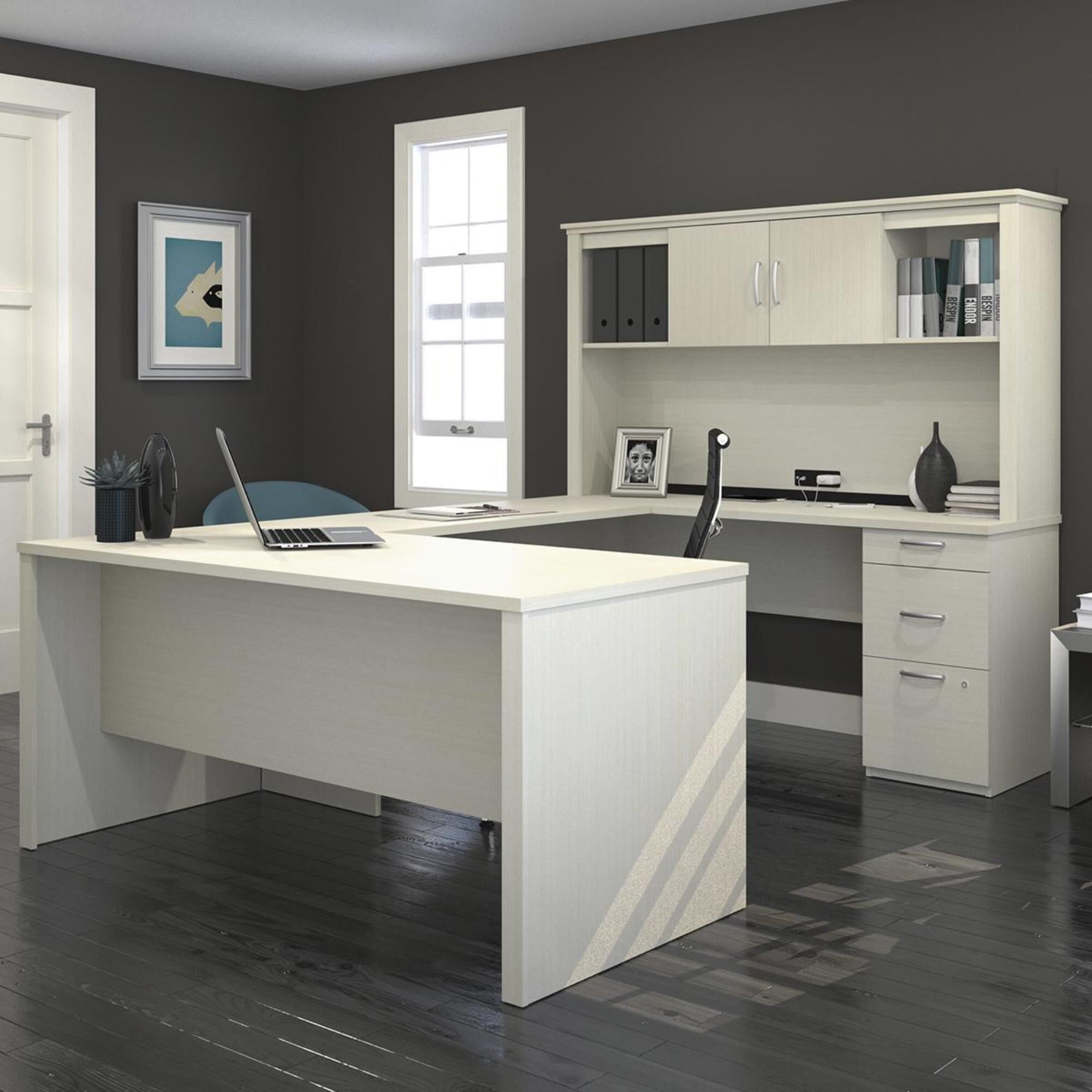 Logan u clearance shaped desk