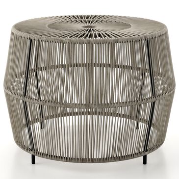 Furniture of America Meja Round Patio Coffee Table in Gray, , large