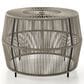 Furniture of America Meja Round Patio Coffee Table in Gray, , large