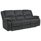 Ashley Draycoll Manual Reclining Sofa and Loveseat Set in Slate, , large