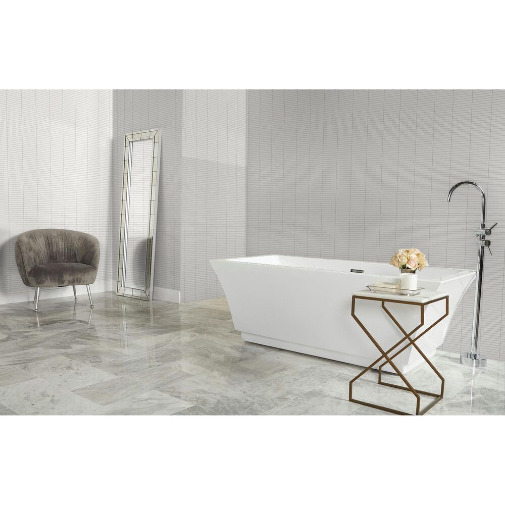 Dal-Tile Color Wheel Arctic White 12&#39;&#39; X 10&#39;&#39; Ceramic Mosaic Sheet, , large