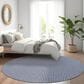 Dalyn Rug Company Hinton 10" Round Navy Indoor/Outdoor Area Rug, , large
