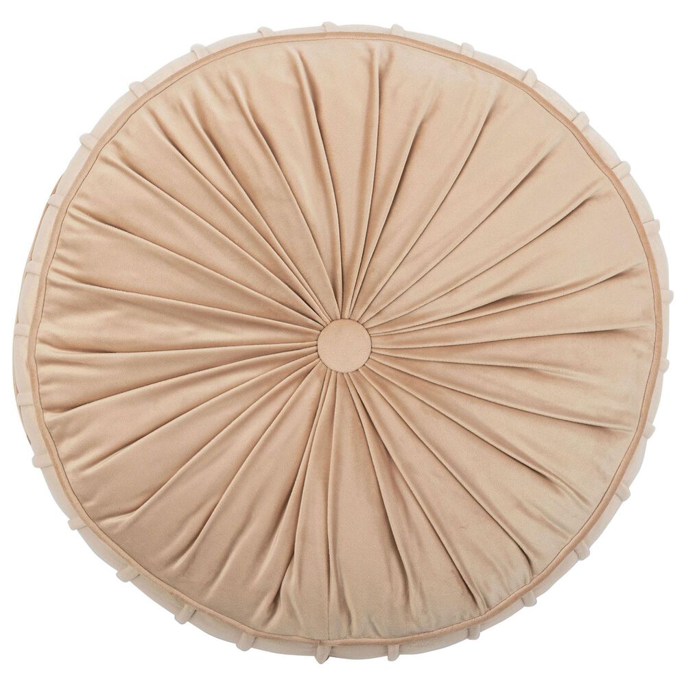 Safavieh Clary 18&quot; Floor Pillow in Champagne, , large