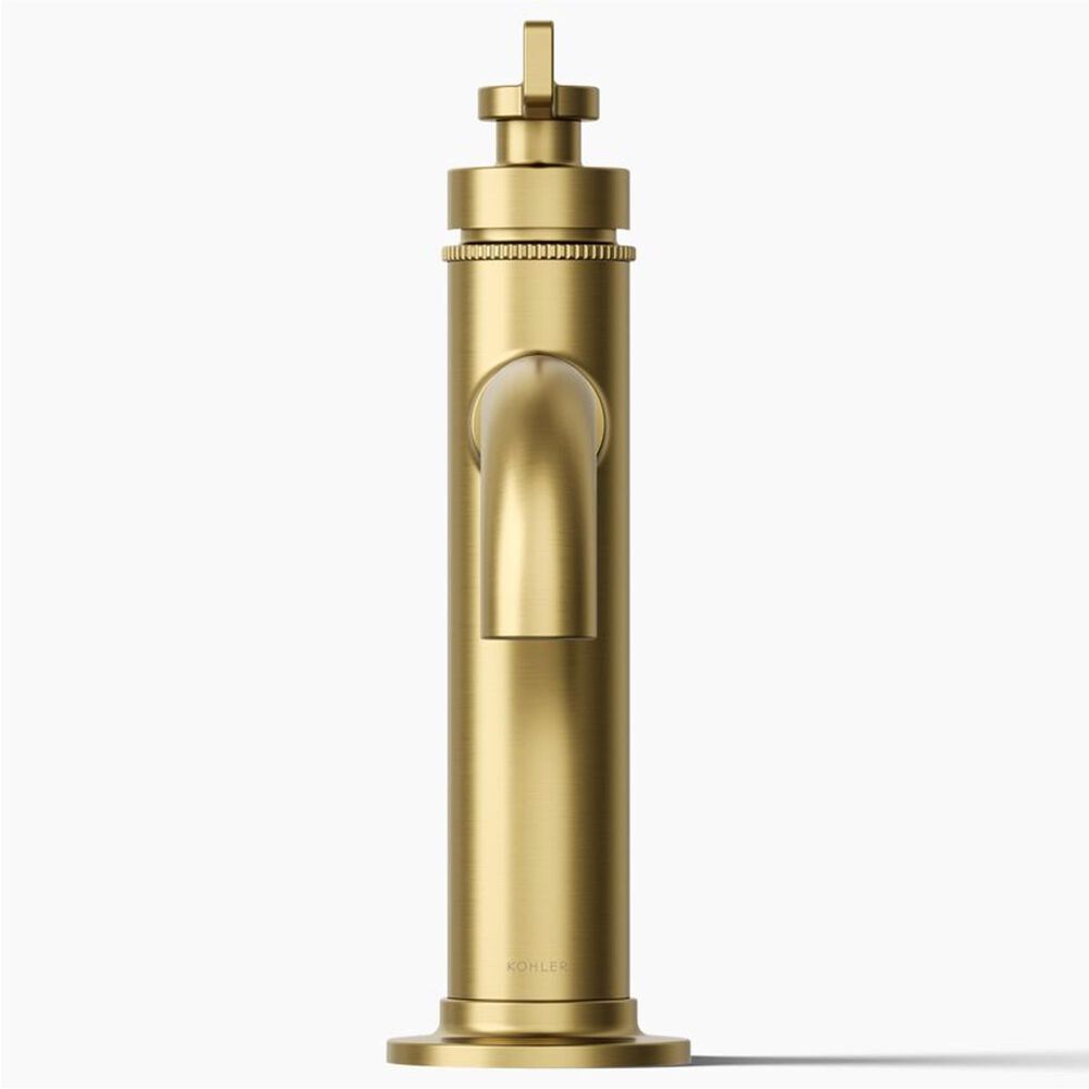 Kohler Castia Single-Handle Bathroom Sink Faucet in Vibrant Brushed Moderne Brass, , large