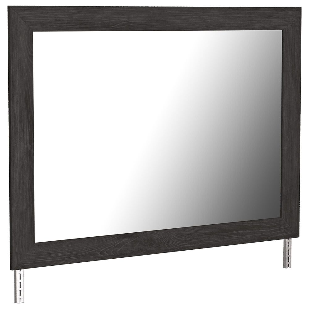Ashley Belachime 6 Drawer Dresser and Mirror in Dark Charcoal, , large
