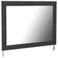 Ashley Belachime 6 Drawer Dresser and Mirror in Dark Charcoal, , large