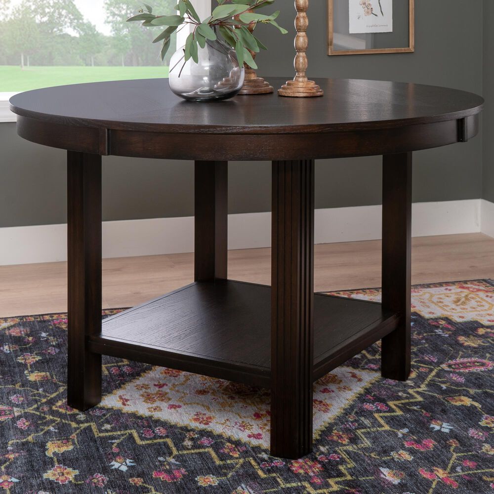 Linon Home Decor Ingrid Dining Table in Rich Espresso - Table Only, , large