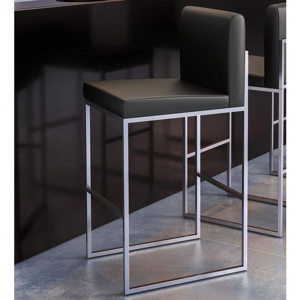 Zuo Modern Genoa Barstool in Gray, , large
