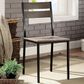 Furniture of America Childers Side Chair in Antique Brown and Black (Set of 2), , large