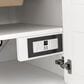 James Martin Vanities Breckenridge 30" Single Bathroom Vanity in Bright White with 3 cm Charcoal Soapstone Quartz Top and Rectangular Sink, , large