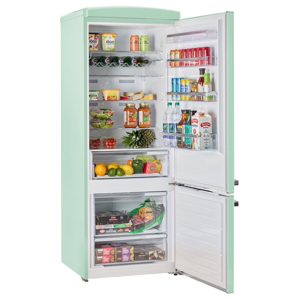 Unique Appliances Classic Retro 17 Cu. Ft Bottom Mount Refrigerator in Summer Mint Green, , large