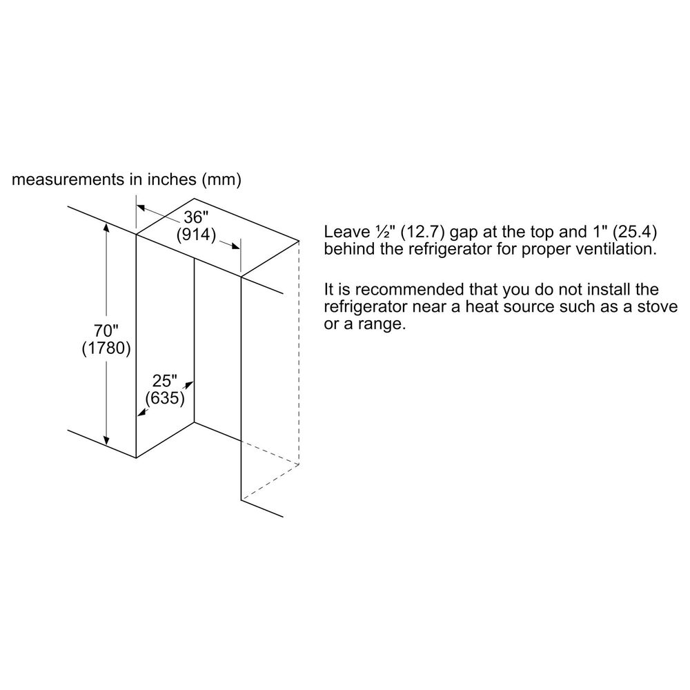 Bosch 500 Series 36" Counter Depth French Door Bottom Mount