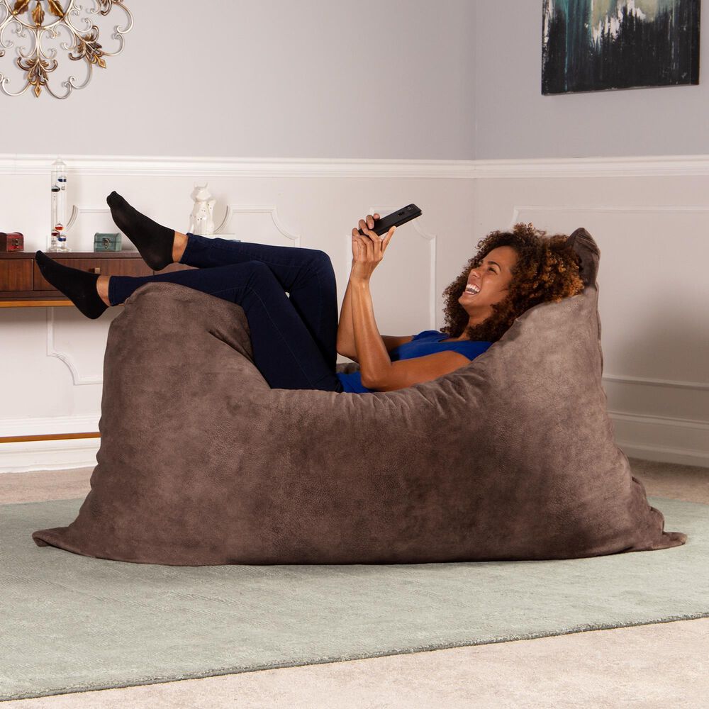 Jaxx Saxx 5.5&#39; Bean Bag Lounger in Chestnut, , large