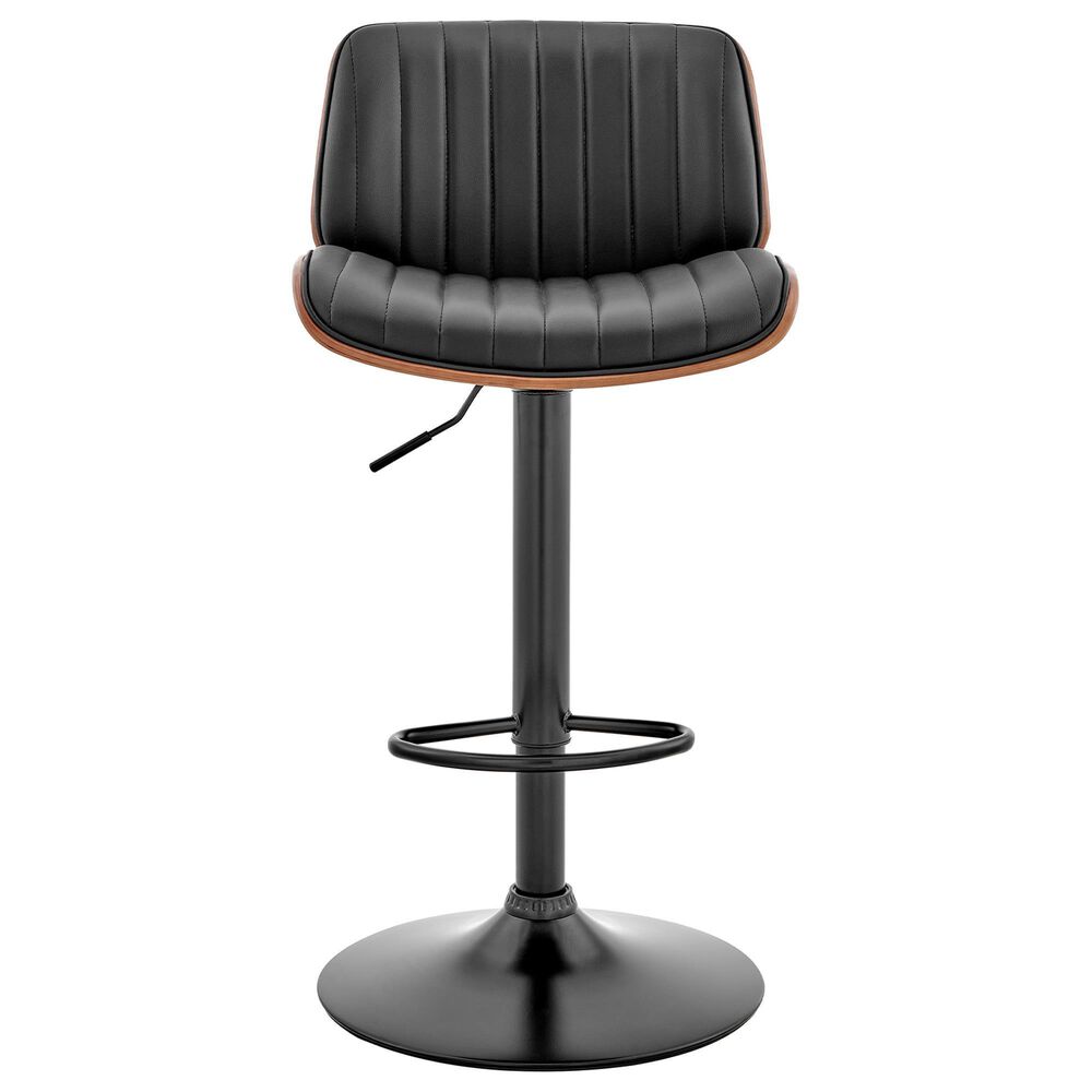 Blue River Brock Adjustable Barstool in Black and Black, , large