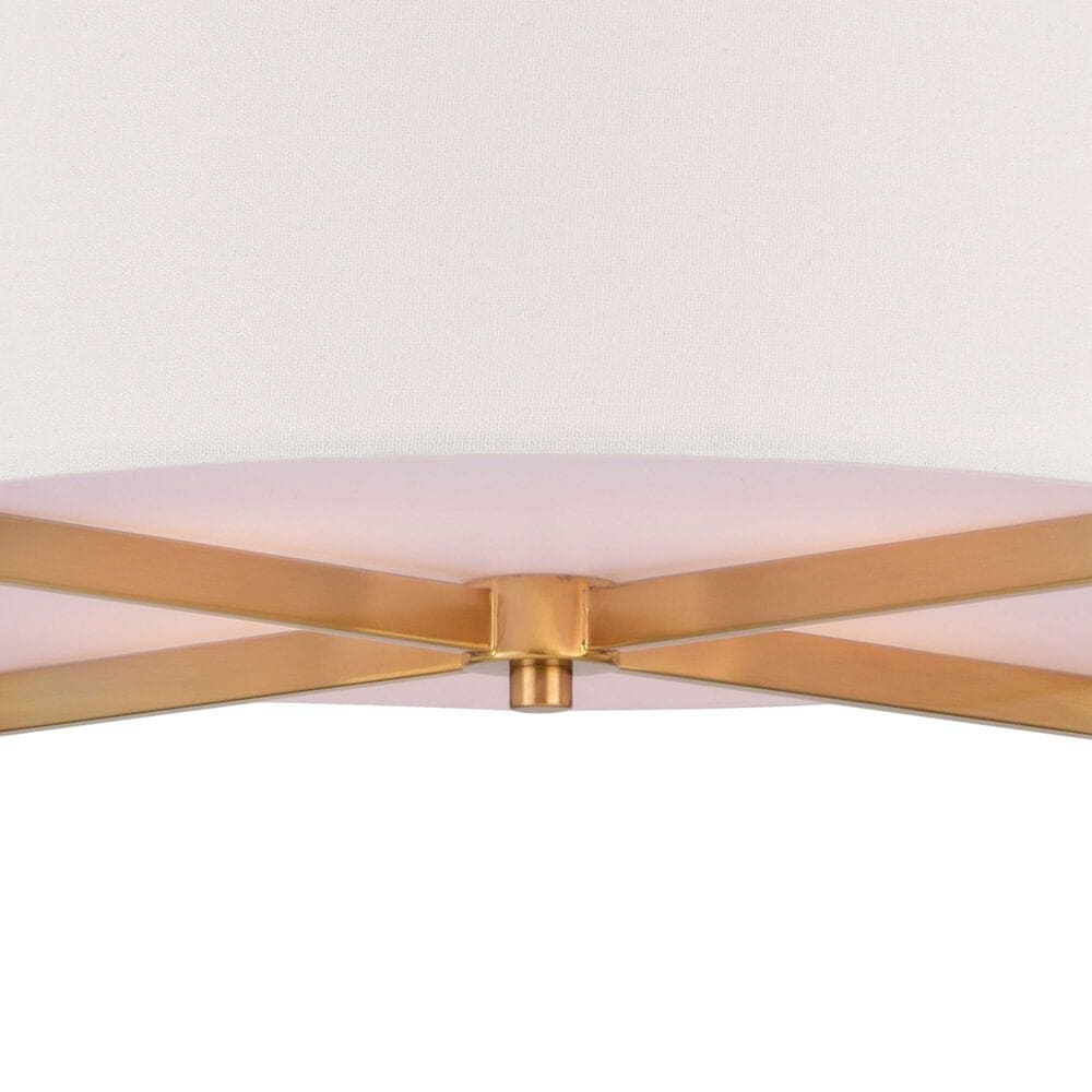 Vaxcel Surrey 4-Light Semi Flush Mount in Natural Brass, , large