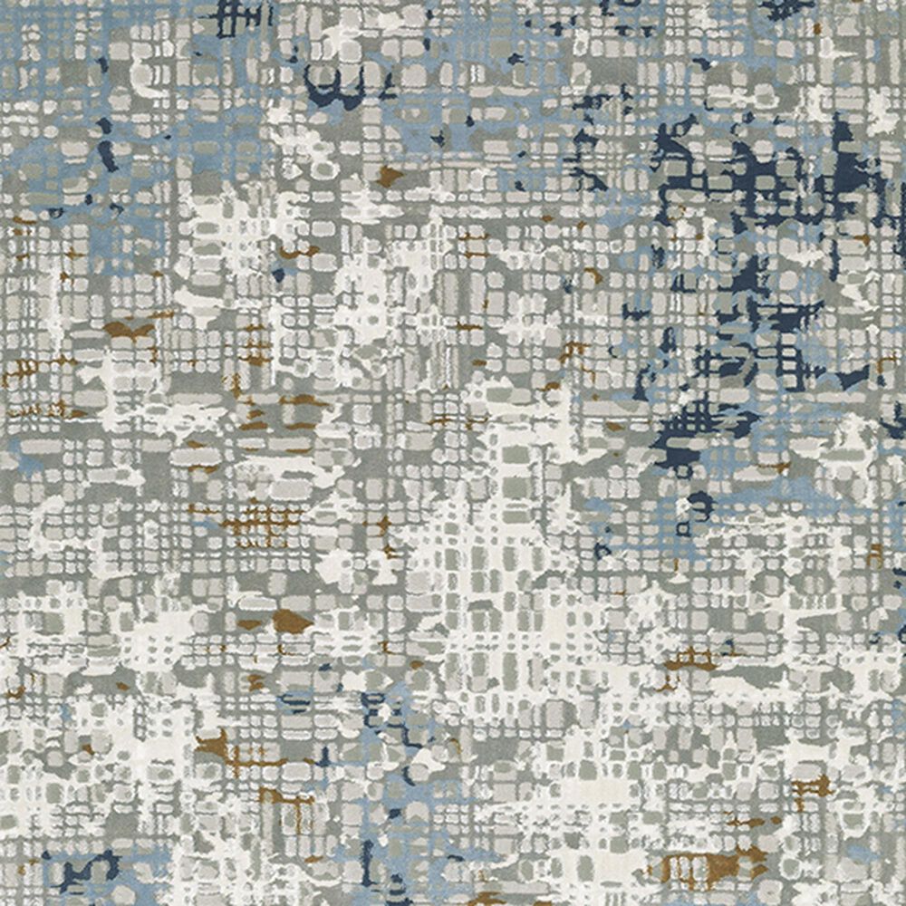 Oriental Weavers Easton Bold Abstract 2&#39;3&quot; x 7&#39;6&quot; Blue Runner, , large
