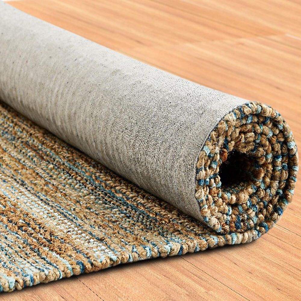 L&amp;R Resources Natural Fiber Teal 5' x 7'9" Area Rug, , large