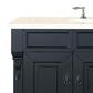 James Martin Vanities Brookfield 48" Single Bathroom Vanity in Antique Black with 3 cm Eternal Marfil Quartz Top and Rectangle Sink, , large