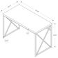 Glideaway 48" Contemporary Computer Desk in Reclaimed Grey, , large