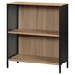 OSP Home Ace 2-Piece Desk with Hutch and Bookcase in River Oak and Black, , large