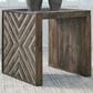 Ashley Dreggan Square End Table in Warm Walnut, , large