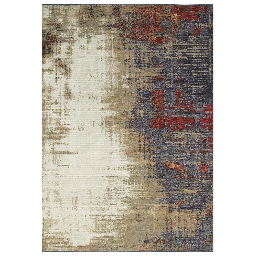 Oriental Weavers Evolution 8001A 5"3" x 7"3" Ivory Area Rug, , large