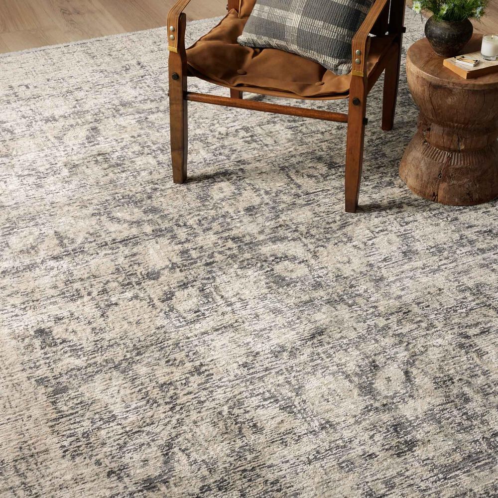 Amber Lewis x Loloi Alie 5&#39;3&quot; x 7&#39;9&quot; Charcoal and Beige Area Rug, , large