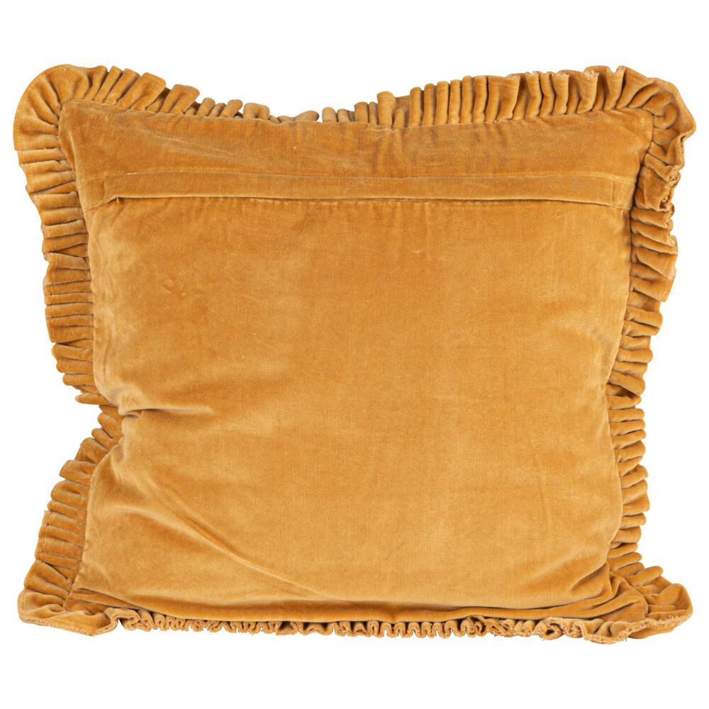 Teak Interiors Heirloom 20&quot; x 20&quot; Throw Pillow in Mustard, , large