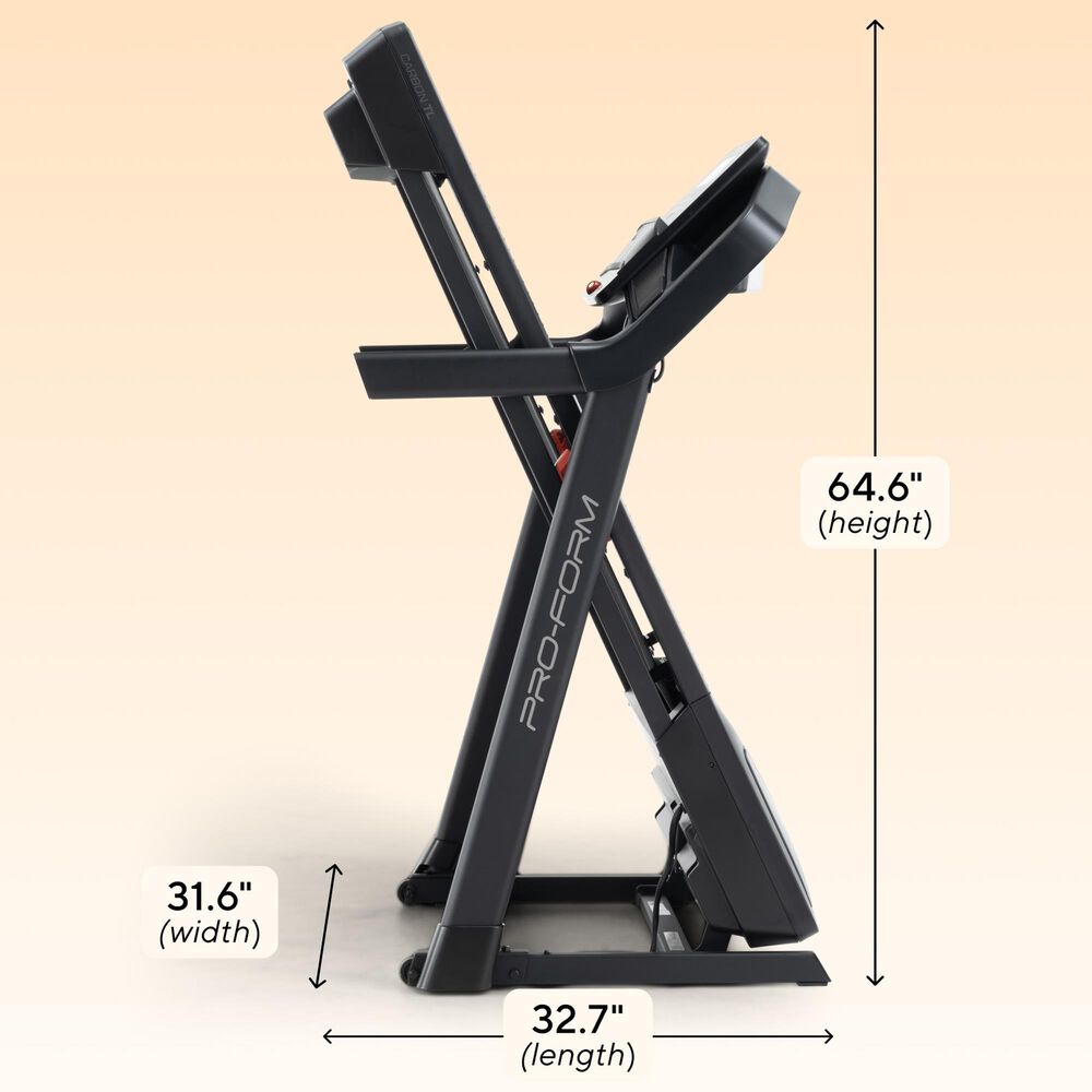 ProForm Carbon TL Folding Treadmill with iFIT, , large