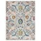 Amer Rugs Montana Transitional 7"6" Round Ivory and Orange Area Rug, , large