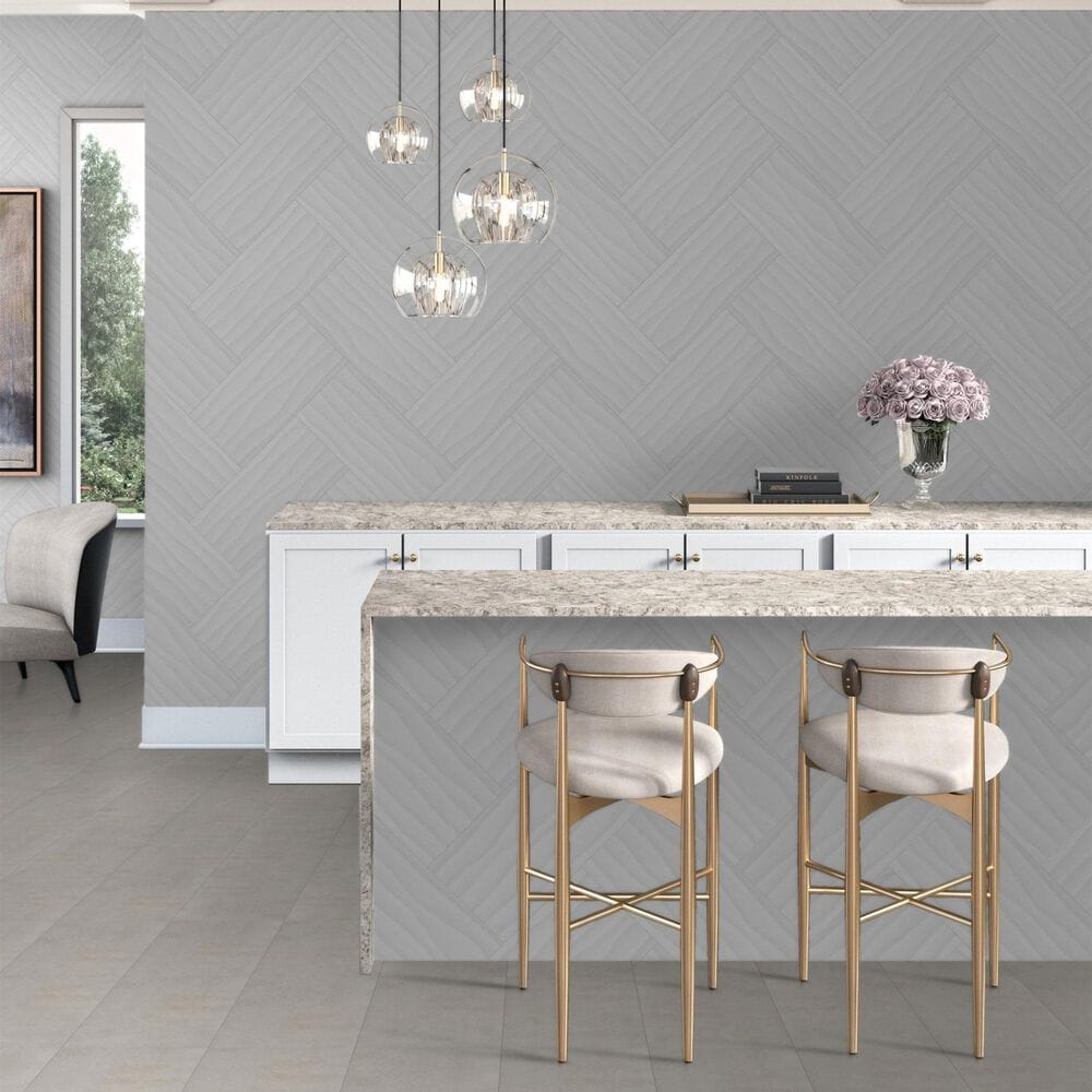Dal-Tile Multitude Urban Grey Wave 12&quot; x 24&quot; Ceramic Tile, , large