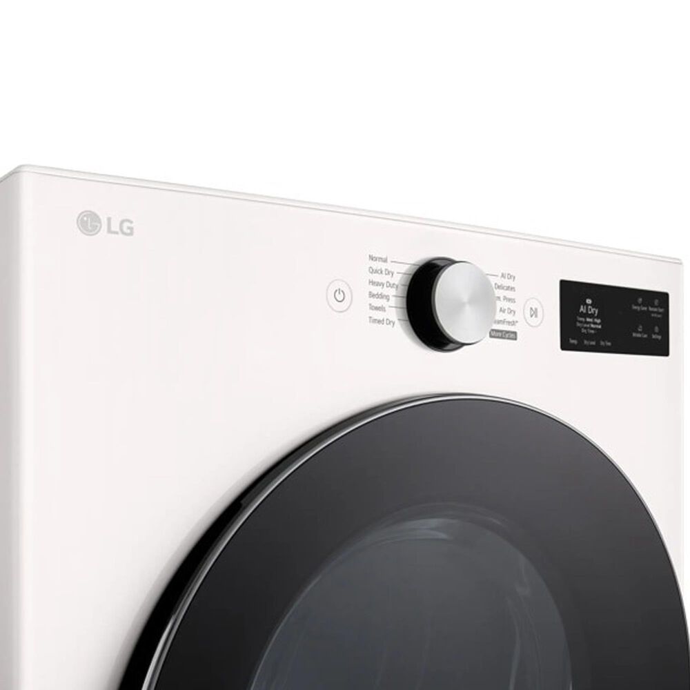 LG 5 Cu. Ft. Smart Front Load Washer and 7.4 Cu. Ft. Gas Dryer Laundry Pair in Alpine White, , large