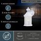Vaxcel Auburn 6.25" 1-Light Outdoor Motion Sensor Wall Sconce in Textured White, , large