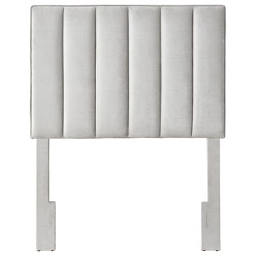 Accentric Approach Twin Adjustable Headboard in Gray, , large