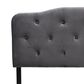 Baxton Studio Gregory Full Upholstered Headboard in Grey, , large