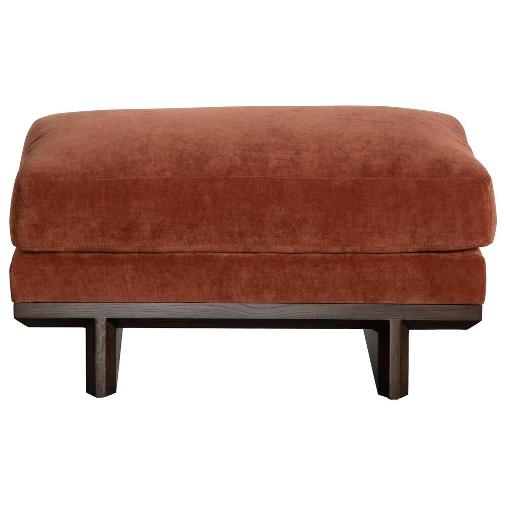 Vanguard Furniture Symmetry Ottoman in Volley Red Rock, , large