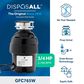 GE Appliances 3/4 HP Continuous Feed Corded Garbage Disposal in Black, , large