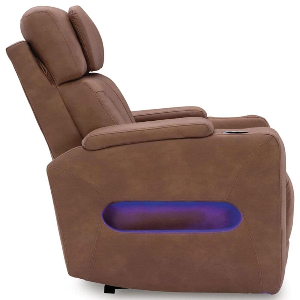 Ashley Point Clear Power Recliner in Caramel, , large