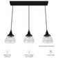 Hunter Cypress Grove 3-Light Linear Cluster in Natural Iron, , large