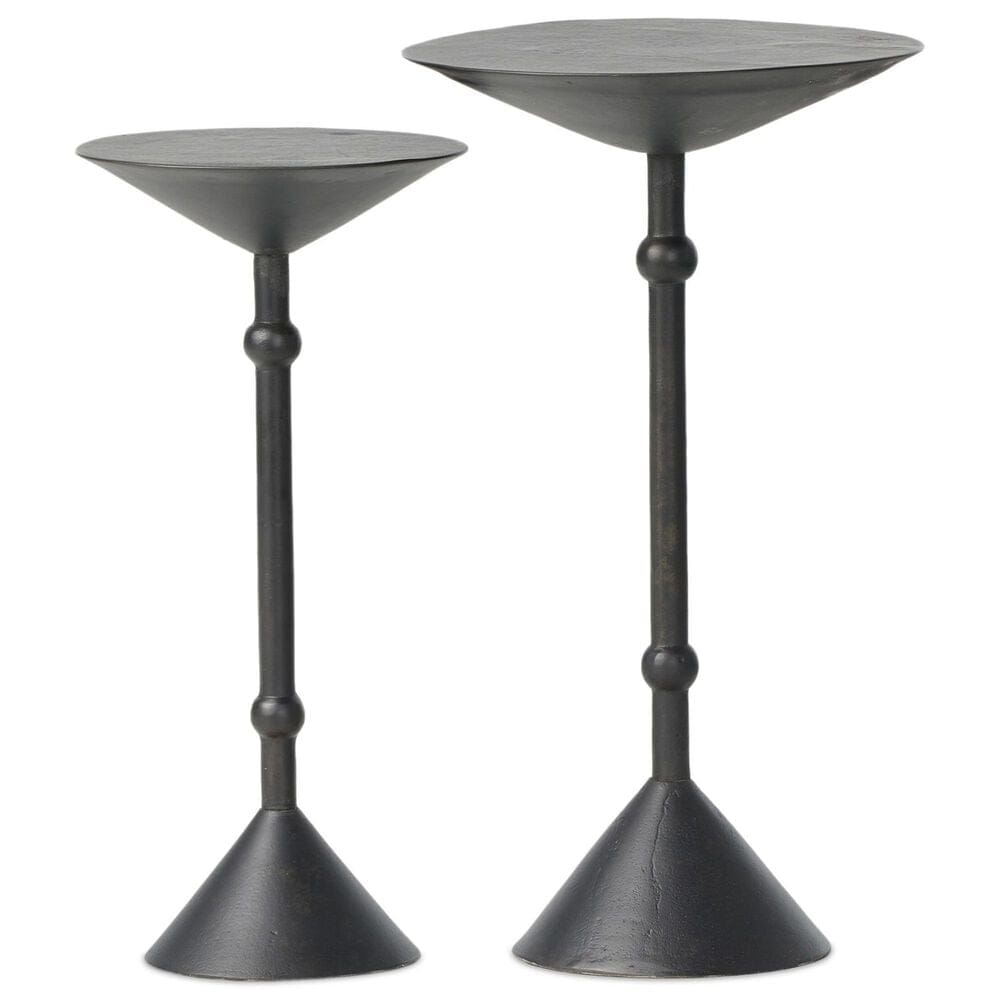 Four Hands Printa Nesting End Tables in Black Antique, , large