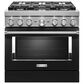 KitchenAid 36" Professional Dual Fuel Range in Imperial Black, , large