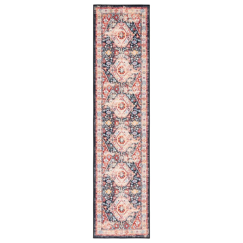 Safavieh Riviera 2"2" x 9" Charcoal and Gold Runner, , large
