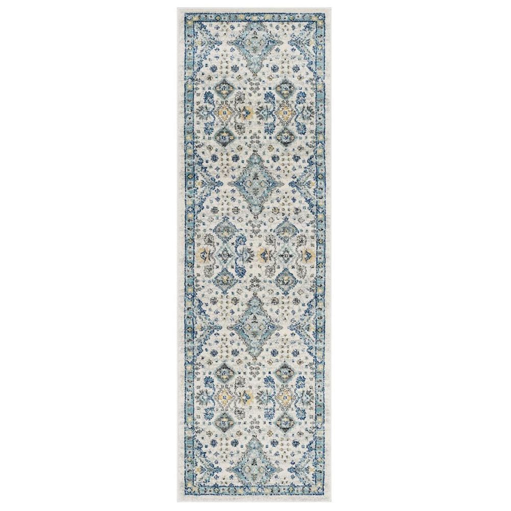 Safavieh Evoke EVK224C 2&#39;2&quot; x 9&#39; Ivory and Light Blue Runner, , large