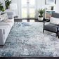 Safavieh Aston  10" x 14" Light Blue and Grey Area Rug, , large