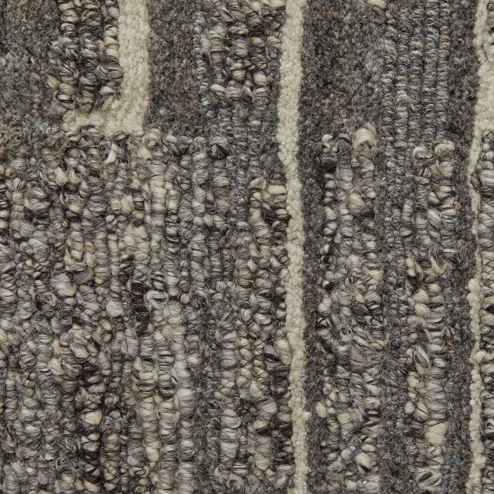 Feizy Navaro 2&#39; x 3&#39; Charcoal and Ivory Area Rug, , large