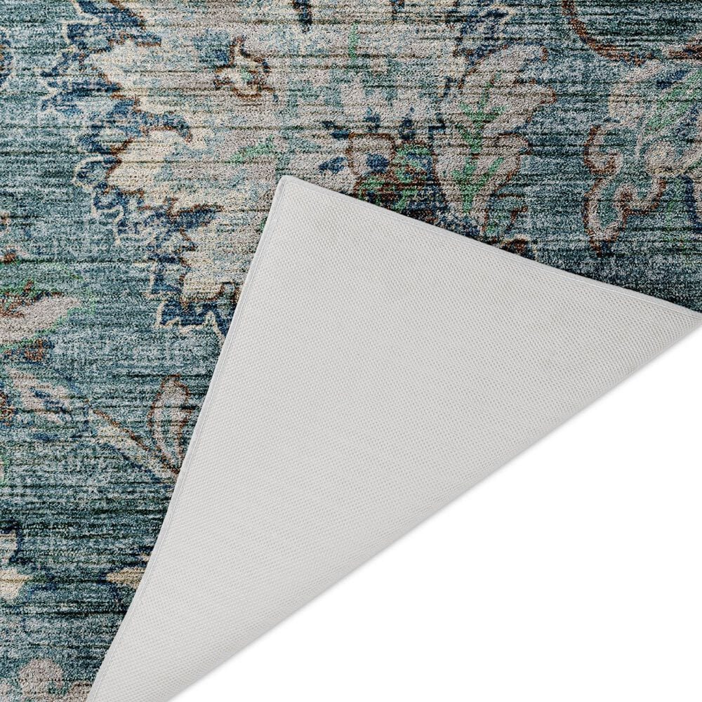 Dalyn Rug Company Silk Road Baltic, Sky, Denim, Ivory and Gray 1&#39;8&quot; x 2&#39;6&quot; Area Rug, , large